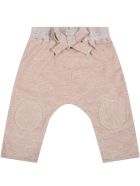 Caffe' d'Orzo Multicolor "dafne" Trousers For Baby Girl With Bow Caffe' d'Orzo Multicolor "dafne" Trousers For Baby Girl With Bow - Pink