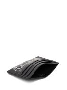 Givenchy Black And White Leather Card Holder With Bandana Print Givenchy Black And White Leather Card Holder With Bandana Print - Black