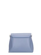 Visone Tati Shoulder Bag In Cyan Leather Visone Tati Shoulder Bag In Cyan Leather - cyan