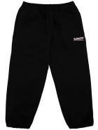 Balenciaga Black Cotton Joggers With Logo Print Balenciaga Black Cotton Joggers With Logo Print - Black