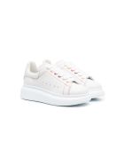 Kid White Oversize Sneakers With Multicolor Eyelets Alexander McQueen Kid White Oversize Sneakers With Multicolor Eyelets