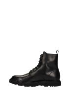 Officine Creative Lydon 004 Combat Boots In Black Leather Officine Creative Lydon 004 Combat Boots In Black Leather - black