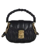 Miu Miu Matelassé Woven Shoulder Bag Miu Miu Matelassé Woven Shoulder Bag - Black