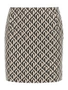 Marine Serre Half Moon Lozenge Mini Skirt Marine Serre Half Moon Lozenge Mini Skirt - BLACK/NEUTRALS