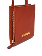 Jacquemus Le Gadjo Crossobody Bag In Brick Red Leather Jacquemus Le Gadjo Crossobody Bag In Brick Red Leather - Red