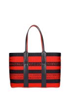 Christian Louboutin Cabata Small Tote In Black Canvas Christian Louboutin Cabata Small Tote In Black Canvas - black