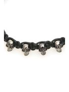 Alexander McQueen Skull Friendship Bracelet Alexander McQueen Skull Friendship Bracelet - Nero