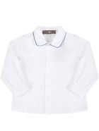 Little Bear White Shirt For Baby Boy With Pleats Little Bear White Shirt For Baby Boy With Pleats - White