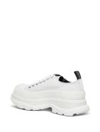 Alexander McQueen Snekaer Trade Slick In White Canvas Alexander McQueen Snekaer Trade Slick In White Canvas - White