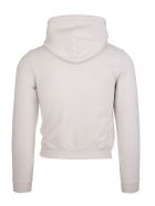 Unisex Grey Fashion Week Shrunk Hoodie Balenciaga Unisex Grey Fashion Week Shrunk Hoodie - Cement grey/black