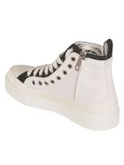 Dolce & Gabbana Logo Patched High-top Sneakers Dolce & Gabbana Logo Patched High-top Sneakers - White/Black