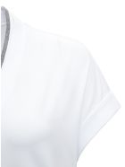 Brunello Cucinelli Monile V-neck Cotton T-shirt Brunello Cucinelli Monile V-neck Cotton T-shirt - White