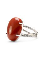 Lo Spazio Mare Rosso Ring Lo Spazio Jewelry Lo Spazio Mare Rosso Ring - Red