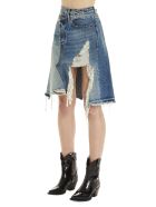 R13 Skirt R13 Skirt - Light blue