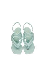Le Silla Sandals In Green Leather Le Silla Sandals In Green Leather - green