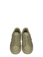 Balmain B-court Sneakers In Khaki Leather Balmain B-court Sneakers In Khaki Leather - khaki