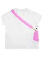 Fendi White T-shirt With Baguette Print Fendi White T-shirt With Baguette Print - White