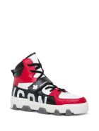 Dsquared2 Icon Color Block High Leather Sneakers Dsquared2 Icon Color Block High Leather Sneakers - Red