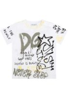 Dolce & Gabbana White T-shirt For Baby Boy With Logo Dolce & Gabbana White T-shirt For Baby Boy With Logo - White