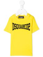 Newborn Yellow D2kids Boxer Logo T-shirt Dsquared2 Newborn Yellow D2kids Boxer Logo T-shirt