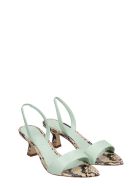 3JUIN Orchid 050 Sandals In Green Leather 3JUIN Orchid 050 Sandals In Green Leather - green