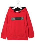 Red Kids Hoodie Black Logo Application Givenchy Red Kids Hoodie Black Logo Application - Rosso