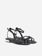 MICHAEL Michael Kors Brinkley Leather Sandals MICHAEL Michael Kors Brinkley Leather Sandals - Black