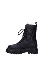 Le Silla Combat Boots In Black Leather Le Silla Combat Boots In Black Leather - black