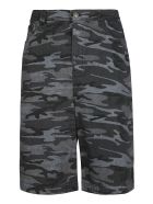 Camouflage Denim Bermuda Shorts Balenciaga Camouflage Denim Bermuda Shorts - Nero