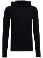 Rick Owens Wool And Cashmere Black Hoodie Rick Owens Wool And Cashmere Black Hoodie - Black