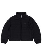 Emporio Armani Black Quilted Down Jacket With Logo Emporio Armani Black Quilted Down Jacket With Logo - Black