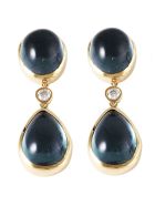 Lo Spazio Eden Rock Blu Earrings Lo Spazio Jewelry Lo Spazio Eden Rock Blu Earrings - Blue
