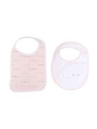 Givenchy Pink And White Newborn Bib Set Givenchy Pink And White Newborn Bib Set - Rosa