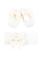 La Perla Ivory Suit For Babygirl With Bow La Perla Ivory Suit For Babygirl With Bow - Ivory