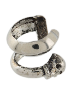 Woman Antique Silver Ear Cuff With Skull Alexander McQueen Woman Antique Silver Ear Cuff With Skull