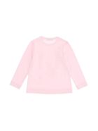 Monnalisa Long-sleeved Jersey T-shirt With Print Monnalisa Long-sleeved Jersey T-shirt With Print - Pink
