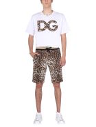 Dolce & Gabbana T-shirt With Leopard Patch Dolce & Gabbana T-shirt With Leopard Patch - BIANCO