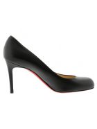 Christian Louboutin Black Leather Simple Pumps Christian Louboutin Black Leather Simple Pumps - BLACK