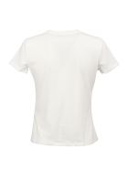 Elisabetta Franchi T-shirt With Piercing Application Elisabetta Franchi T-shirt With Piercing Application - White