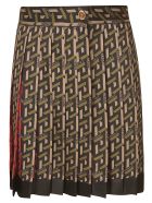 Versace Monogram Print Skirt Versace Monogram Print Skirt - Black/Military Green