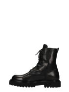 Officine Creative Ultimate 003 Combat Boots In Black Leather Officine Creative Ultimate 003 Combat Boots In Black Leather - black