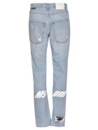 MSGM Slim Fit Distressed Denim Jeans MSGM Slim Fit Distressed Denim Jeans - Blue