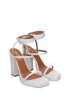 Paris Texas Bianca Sandals In White Leather Paris Texas Bianca Sandals In White Leather - white