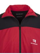 One Size Tracksuit Jacket In Black, Red And White Balenciaga One Size Tracksuit Jacket In Black, Red And White - Black