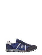 Premiata Lucy Sneakers In Blue Suede And Fabric Premiata Lucy Sneakers In Blue Suede And Fabric - blue
