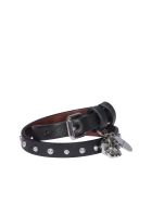 Alexander McQueen Double Wrap Skull Bracelet Alexander McQueen Double Wrap Skull Bracelet - Nero