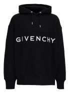 Givenchy Black Jersey Hoodie With Logo Givenchy Black Jersey Hoodie With Logo - Black