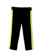 GCDS Black Cotton Blend Leggings GCDS Black Cotton Blend Leggings - Nero