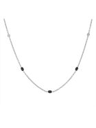 Lo Spazio Blue Sapphire and Diamond Necklace Lo Spazio Jewelry Lo Spazio Blue Sapphire and Diamond Necklace - Blue