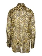 Yellow And Black Animalier Silk Georgette Shirt With Zip Givenchy Yellow And Black Animalier Silk Georgette Shirt With Zip - Black/yellow